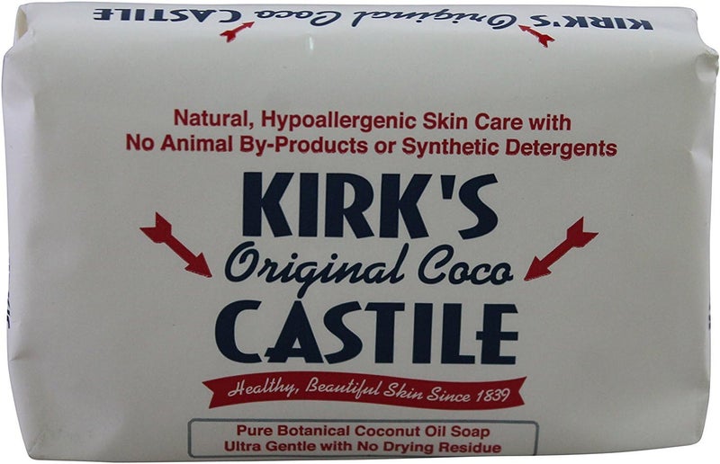 Kirk's Original Coco Castile Soap - 4 Ounces (12 Pack) - Natural, Vegan, Hypoallergenic - Image 1